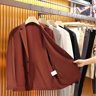 重塑夏日着装！ZZ意奢高端可收纳轻薄透气速干防晒单西男西服西装