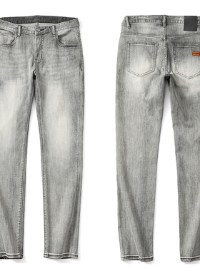 线下6900 凉感科技COOLM@X+弹力长绒棉 春夏高端复古百搭牛仔裤男