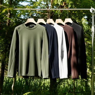 中空纱结构 套头衫 意式 运动健身通勤休闲长袖 高端秋冬男士 柜780