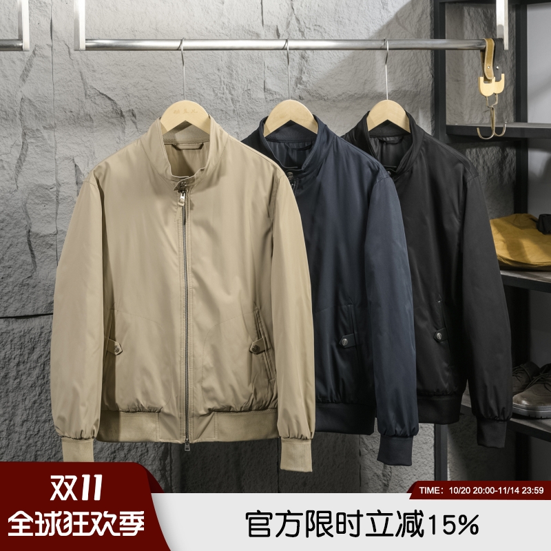 意奢秋冬男百搭G9哈灵顿夹克外套