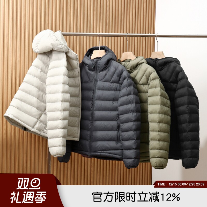 防风轻量保暖防风雨连帽棉服棉衣