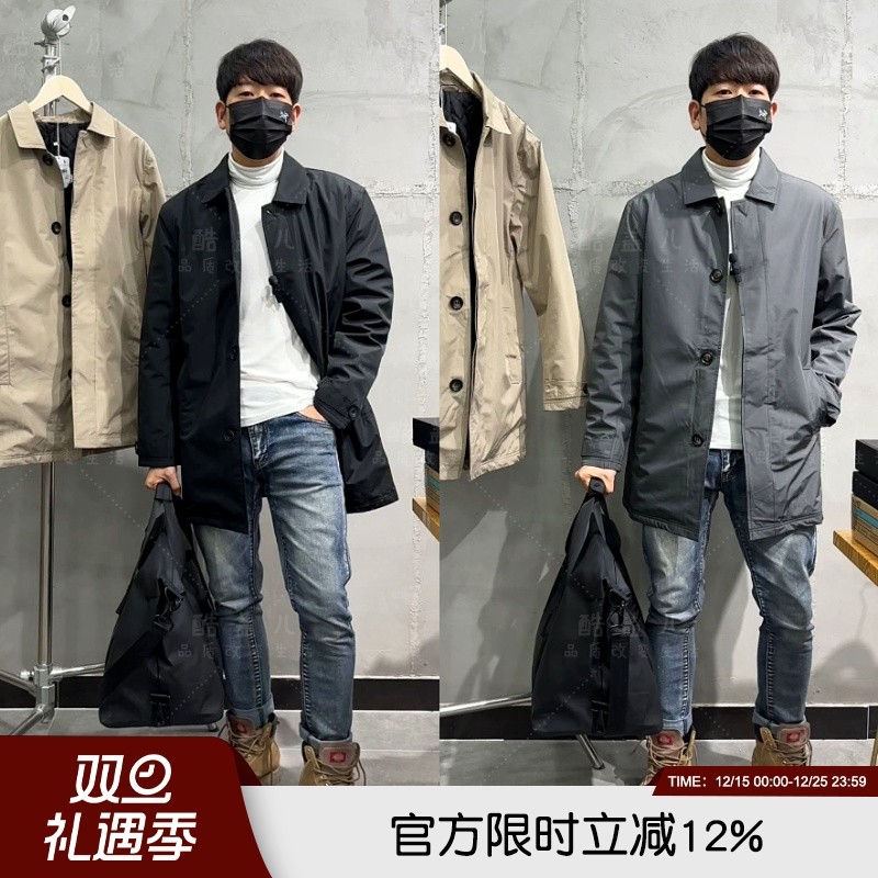 轻奢高级秋冬通勤夹棉风衣外套