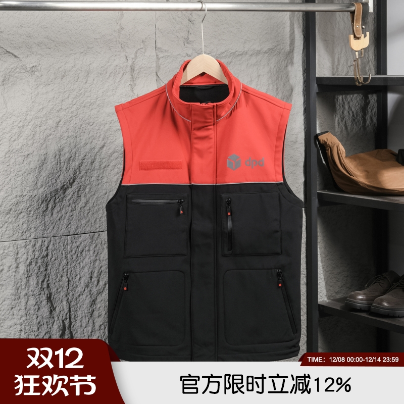 品质牛货！防风防水高端秋冬加绒保暖户外运动休闲大码软壳马甲潮