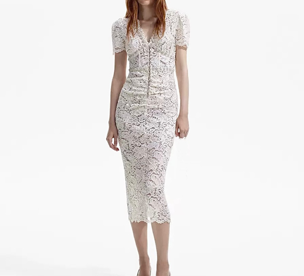 ONE ESTEE高定钉珠轻奢品chao美高奢进口蕾丝打底日常连衣裙,女装/女士精品,连衣裙,淘宝优惠券,粉丝福利购,淘宝优惠卷