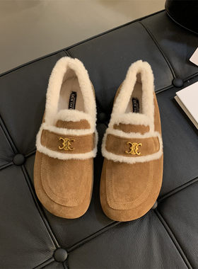 真皮勃肯鞋女2022年新款毛毛鞋女