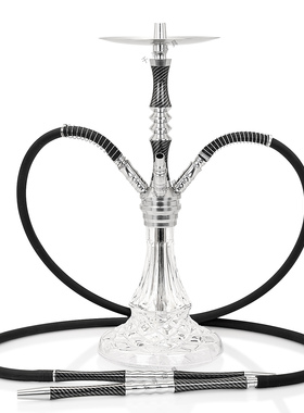多管水烟壶大烟雾Crystalia碳纤维手柄同款 酒吧 shisha烟斗