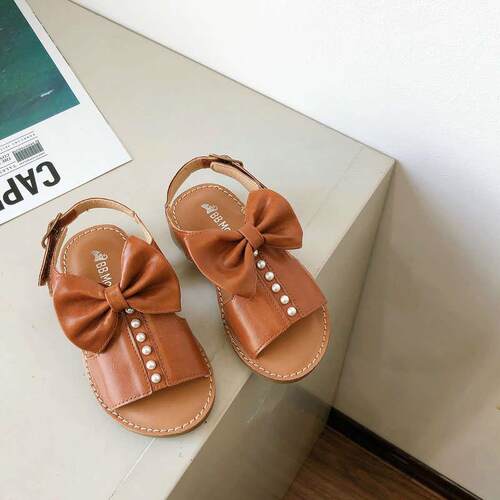 Summer girls opentoed sandals New style children shoes prin
