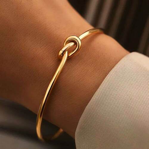 Stainless Steel Bracelets Vintage Mens Fashion Woven Twist