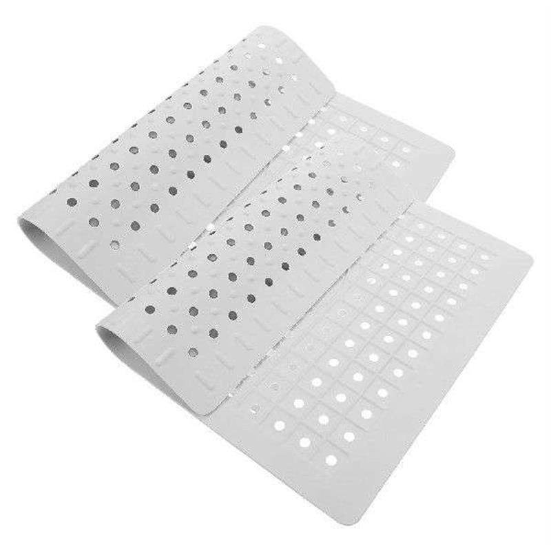 2pcs Sink Draining Sink Mat Rubber Protector Pad Kitchen