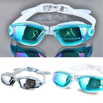 Antifog Swimsuit Glasses Swimming Diving Goggles Swim Plug
