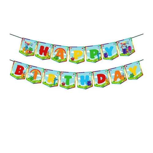Numberblocks Birthday Decorations Disposable Cake Topper Leg