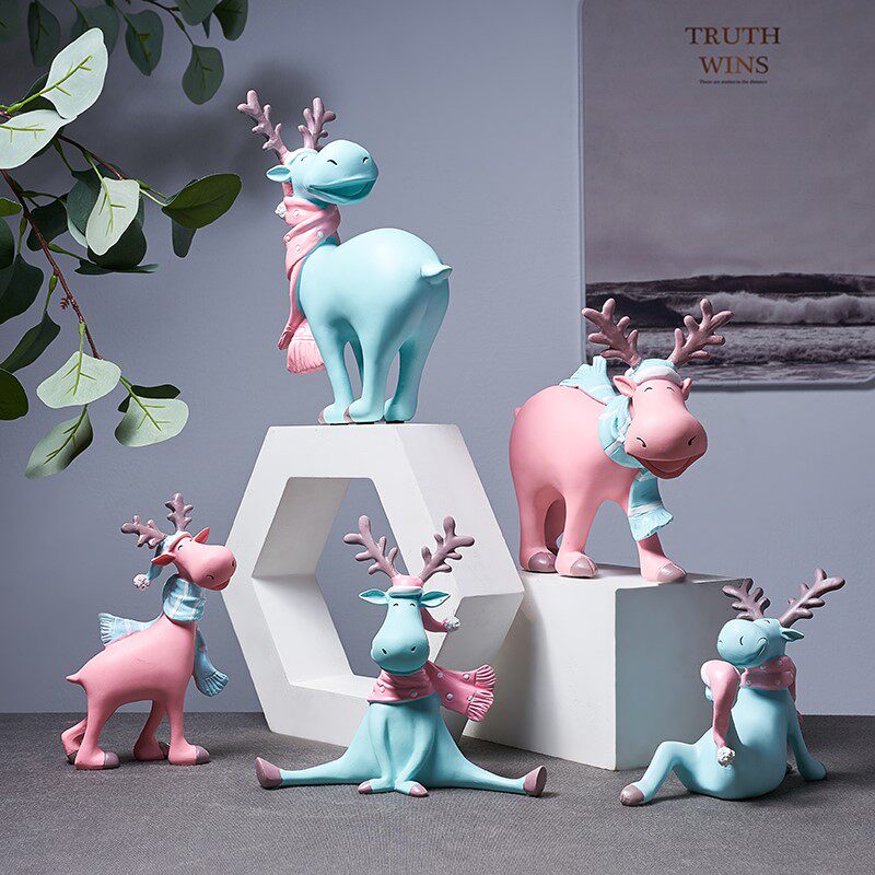 nordic home bedroom office desk birthday gift deer decoratio