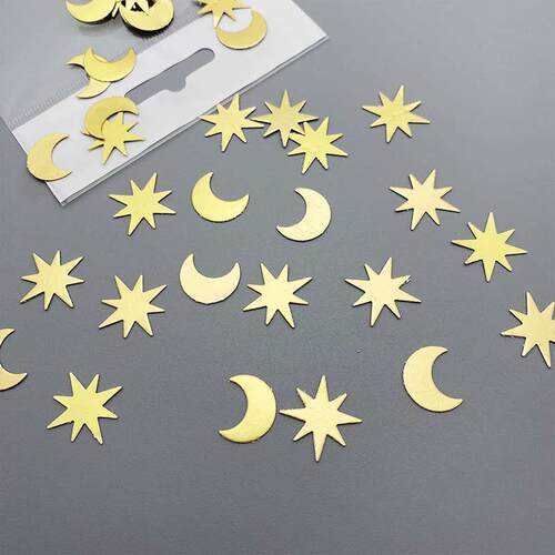 Fasting Day Desktop Decoration Throwing Paper Scrap Moon Alu