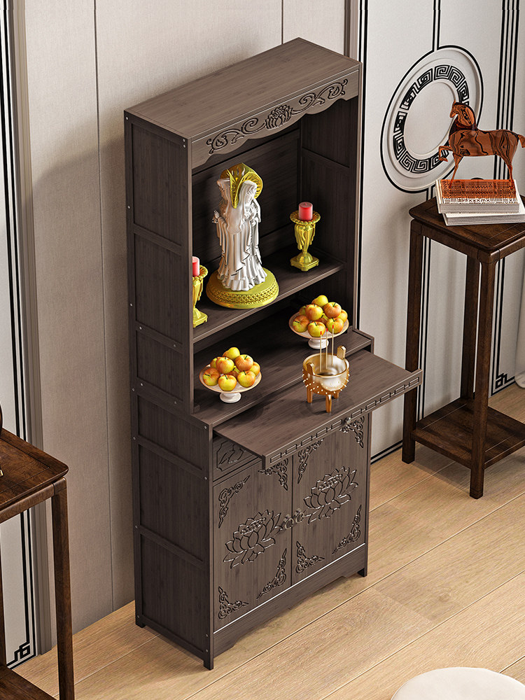 神龛家用简约台柜神台现代风格柜供奉佛台供桌财神供台佛龛经济型