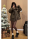 宽松外套女 小个子高级感皮毛一体保暖加厚机车服韩版 已到货 冬季