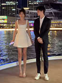 收腰吊带连衣裙女 小个子方领修身 今年流行法式 赫本风简约裙子夏季