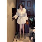 今年流行冬季 小个子气质御姐风收腰显瘦富贵高级感毛毛大衣短外套