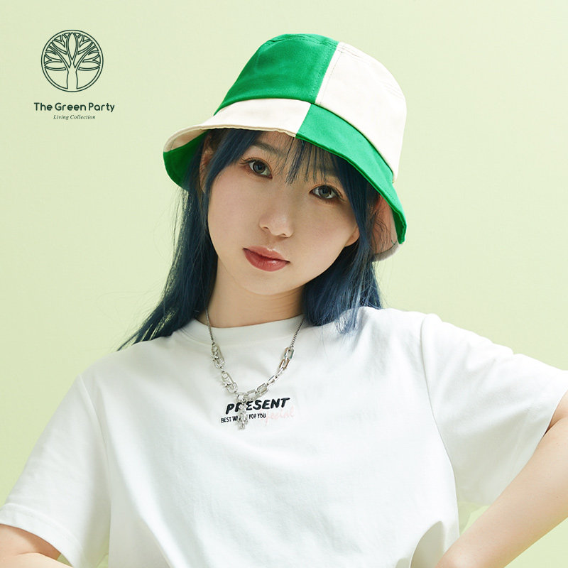 TheGreenParty 潮酷儿童渔夫帽拼色清新学生夏季遮阳渔夫帽,服饰配件/皮带/帽子/围巾,帽子,淘宝优惠券,粉丝福利购,淘宝优惠卷