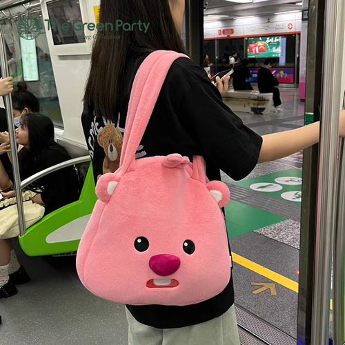 正版loopy斜挎包玩偶抱枕