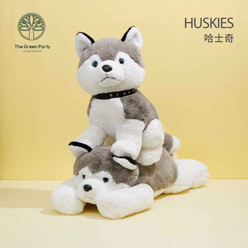 TheGreenParty趴姿坐姿哈士奇