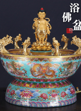 新款浴佛盆太子佛像释迦牟尼佛诞浴佛节九龙吐水寺院寺庙全套批发
