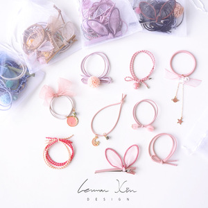 星空发圈纯色头绳