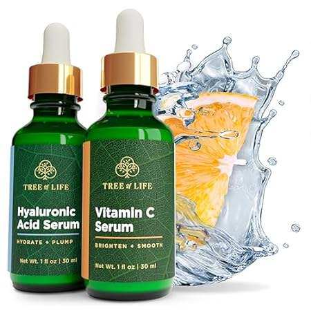Tree of Life Vitamin C Brightening Serum and Hyaluronic A