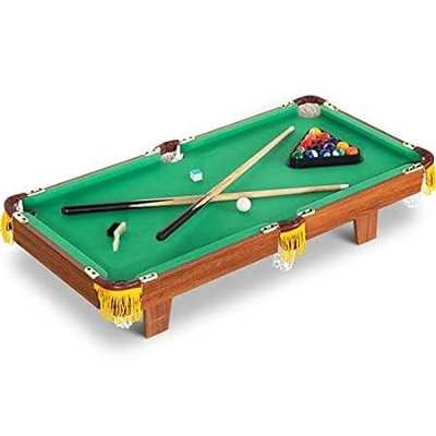 RayChee 36in Mini Tabletop Pool Set Portable Billiards Ga