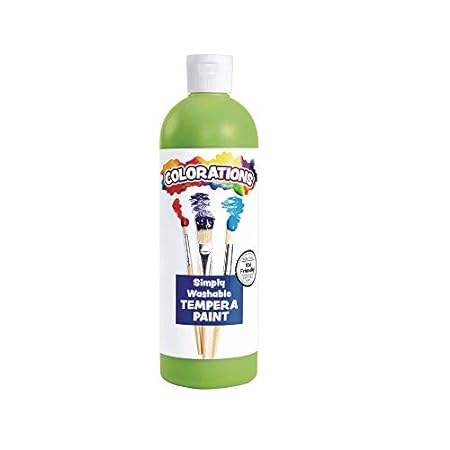 Colorations WSTAP Washable Tempera Paint， 16 fl oz， Apple