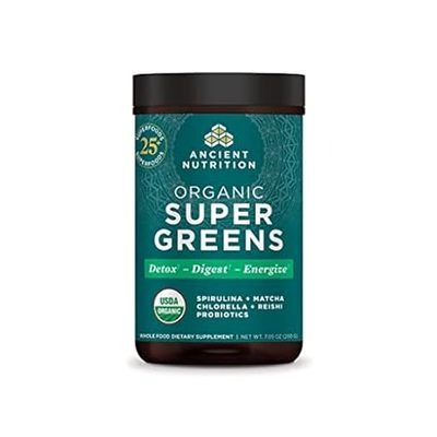 Super Greens Powder by Ancient Nutrition， Organic Superfo