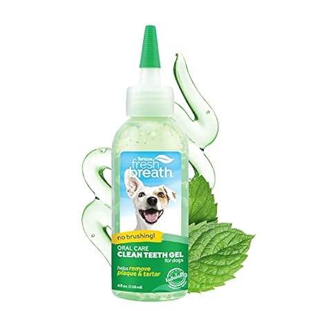 TropiClean Fresh Breath for Dogs | No Brush Dental Gel fo