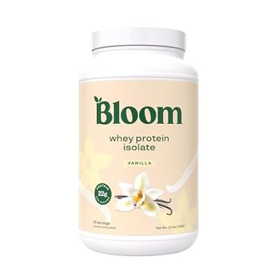 Bloom Nutrition Whey Isolate Protein Powder， Vanilla - Pu