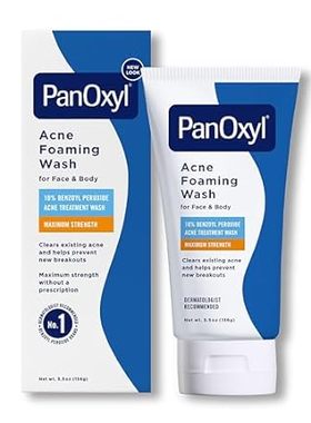 PanOxyl Acne Foaming Wash Benzoyl Peroxide 10% Maximum St