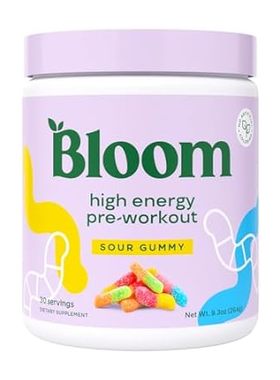 Bloom Nutrition High Energy Pre Workout Powder， Amino Ene