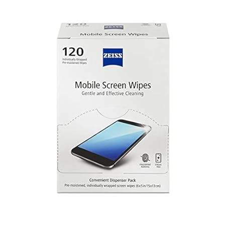 Zeiss Mobile screen wipes 120ct Box， White