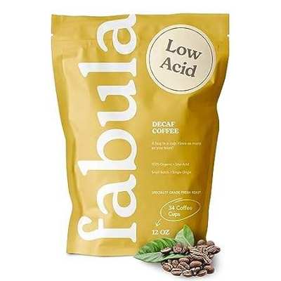 Fabula Coffee Decaf Dark Roast Whole Beans - Organic - Lo