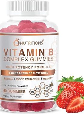 O NUTRITIONS Vitamin B Complex Vegan Gummies with Vitamin