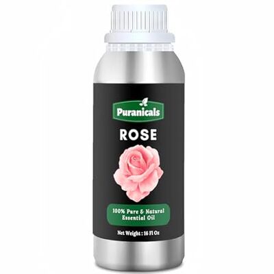 Rose Essential Oil 16 Ounces by Puranicals | 100% Pure &a
