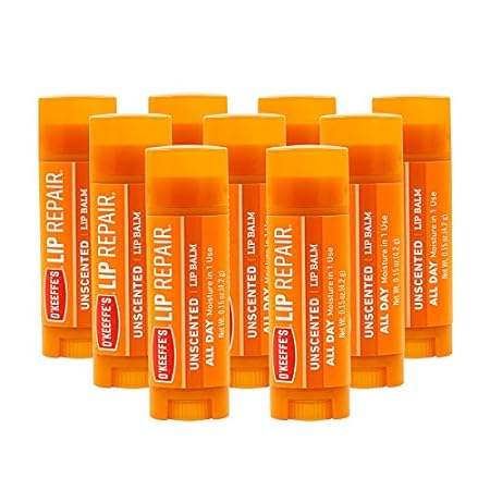 O'Keeffe's Unscented Lip Repair Lip Balm for Dry, Cracked