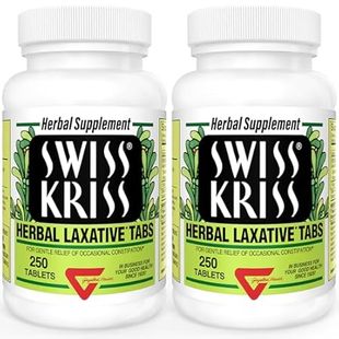 Swiss Kriss Herbal Laxative Tablets， Natural Laxatives fo