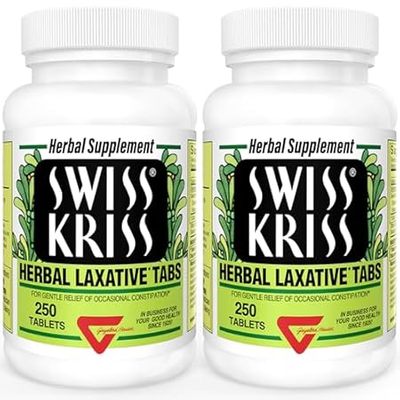 Swiss Kriss Herbal Laxative Tablets， Natural Laxatives fo