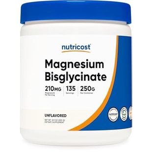 Nutricost Magnesium Bisglycinate Powder (Unflavored， 250