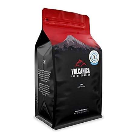 Volcanica Coffee, Caramel Chocolate Decaf Flavored Coffee