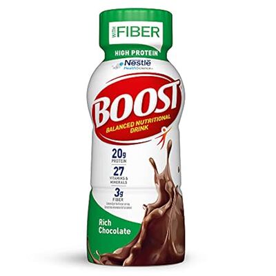 BOOST High Protein with Fiber Complete Nutritional Drink，