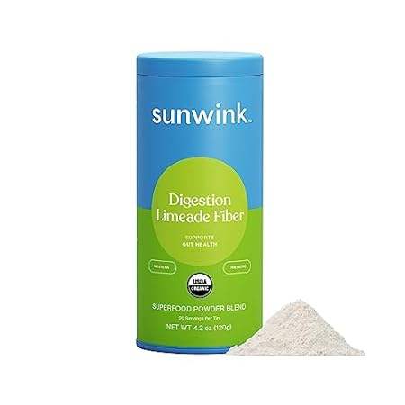 Sunwink Digestion Limeade Fiber Citrus Lime Prebiotic Pow