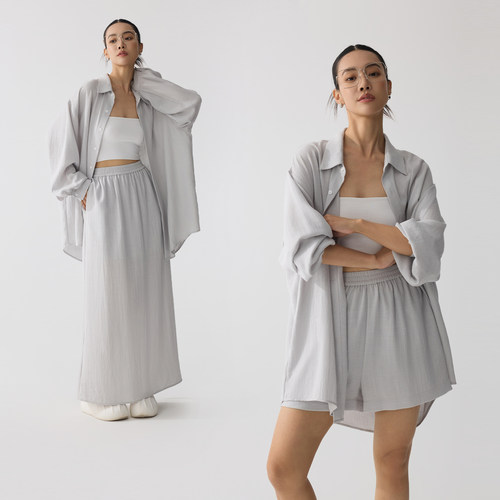 ZzZHANG时尚衬衫/短裤/半裙套装