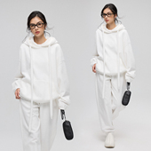 ZzZHANG｜畅享周末_慵懒舒适休闲宽松新款 秋冬女 套装 帽衫 卫衣长裤