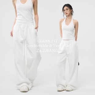ZzZHANG｜日常衣橱_百搭休闲通勤宽松显瘦低腰基础款 休闲裤