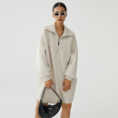 中长款 ZzZHANG 卫衣裙春秋时尚 宽松廓形版 翻领上衣 设计师原创