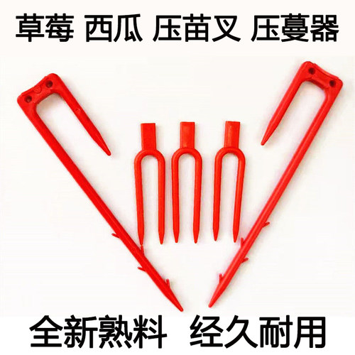 西瓜压蔓叉固定器草莓甜瓜定苗压苗叉藤蔓定植器蓝莓压枝固定叉子